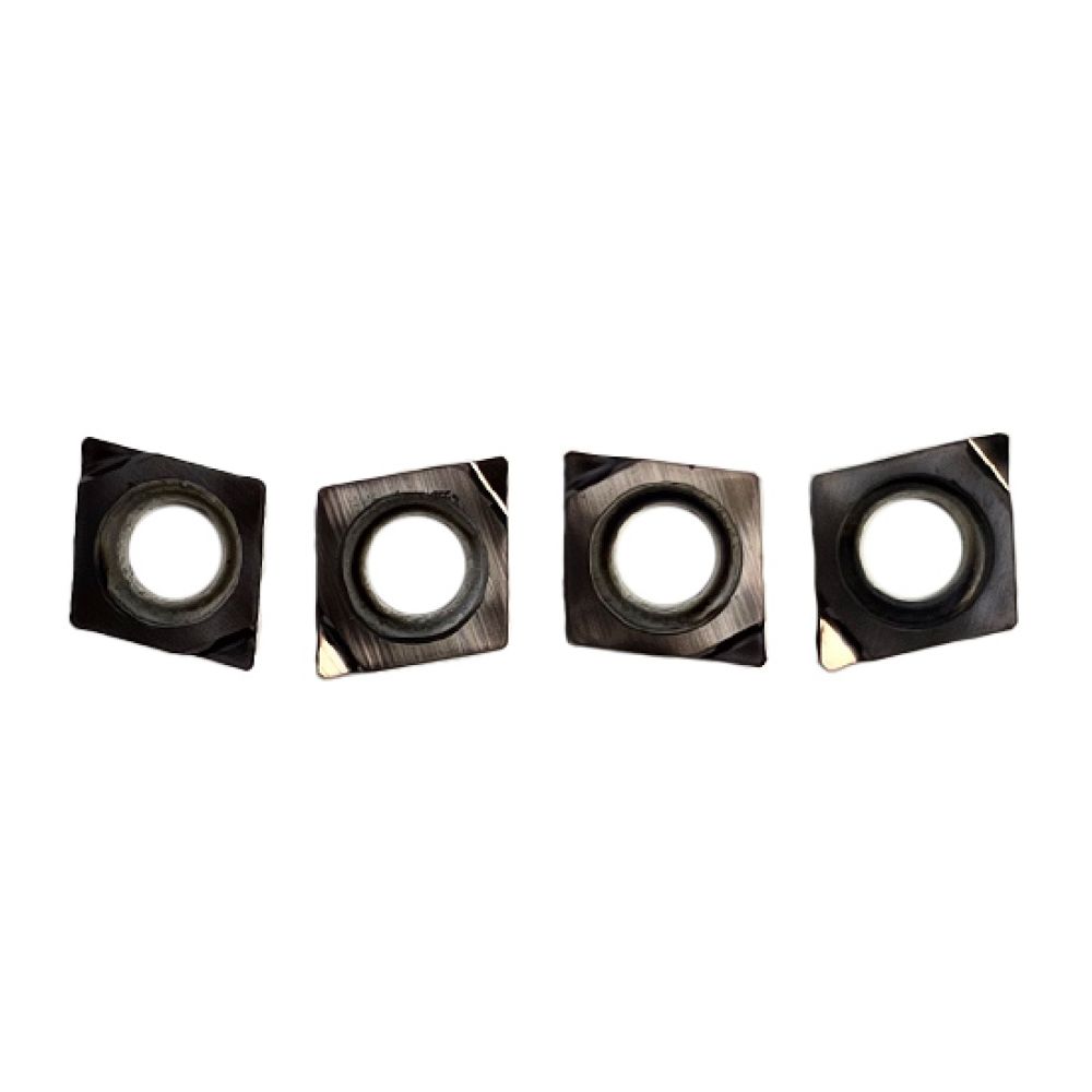 الماس تراشکاری CCGT040104 گرید FF YBG202 برند ZCC مناسب پرداخت‌کاری آلومینیوم و آلیاژهای غیرآهنی